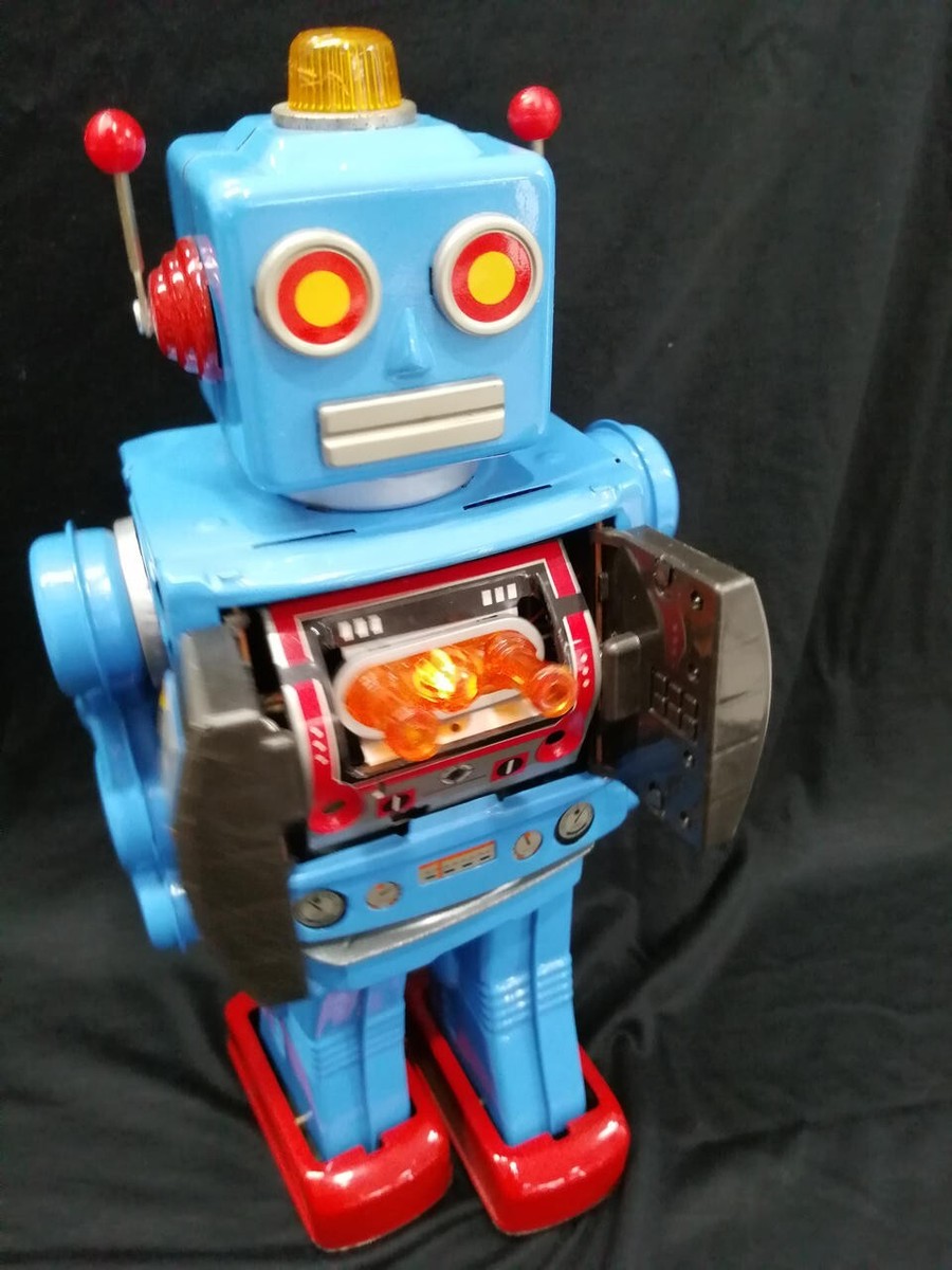 Horikawa Vintage Star Strider Robot Blue Battery Operated