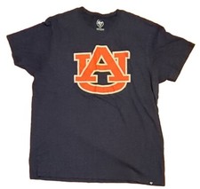 Auburn Tigers Football Short Sleeve T-Shirt Blue 47 Logo Size XL Unisex