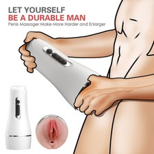 Automatic Handsfree Male Masturbaters Cup Stroker Moans Pocket-Pussy Lubricants
