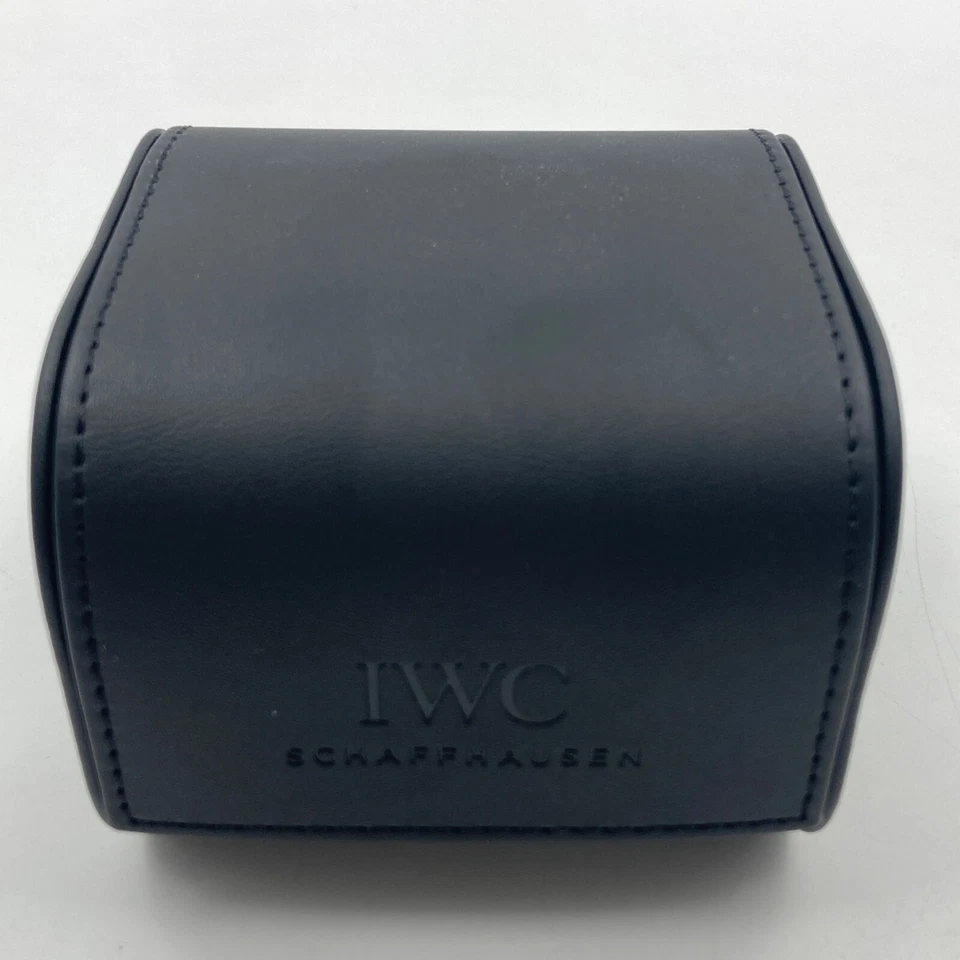 Reloj IWC SCHAFFHAUSEN Estuche de Viaje Almacenamiento Negro Genuino #3 Foto 2 de 4