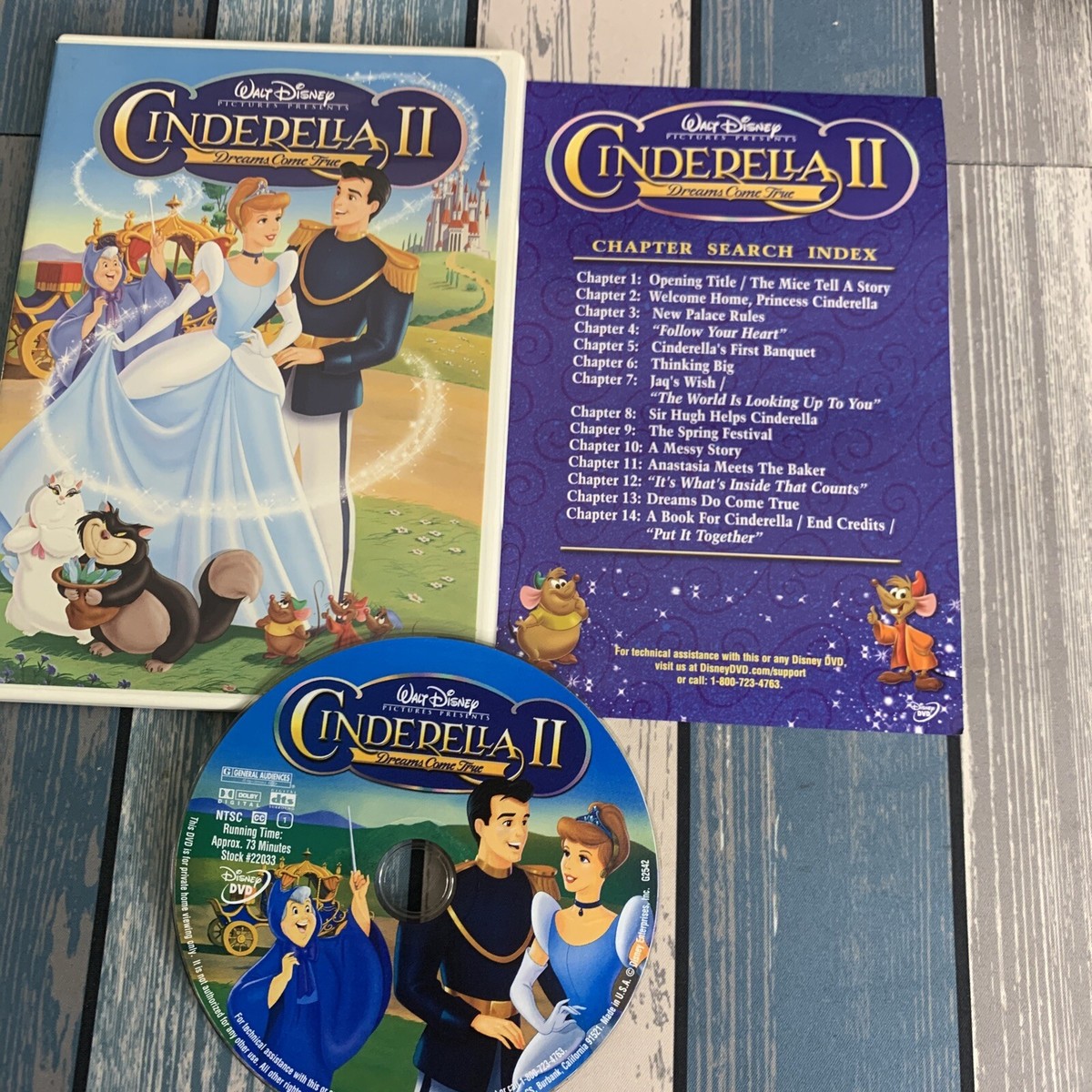 Cinderella II: Dreams Come True (DVD, 2002) CIB! Very Good