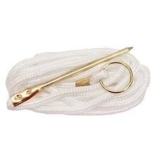 Eagle Claw Braided Nylon Stringer 9' Keeps Fish Strung Together White 04300-008