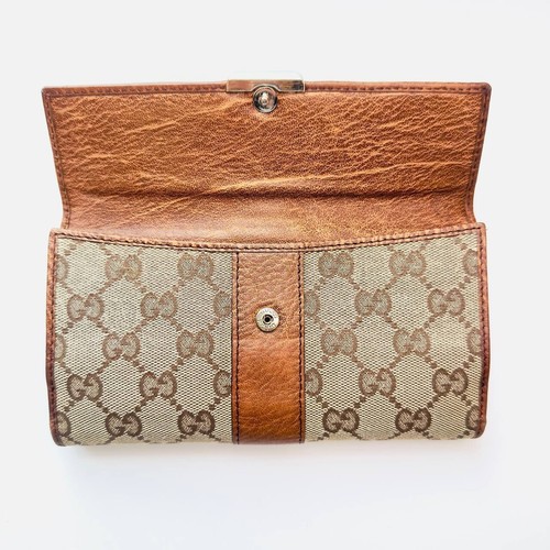 Vintage GUCCI GG Monogram Leather Wallet – Made in Italy - Picture 3 of 12