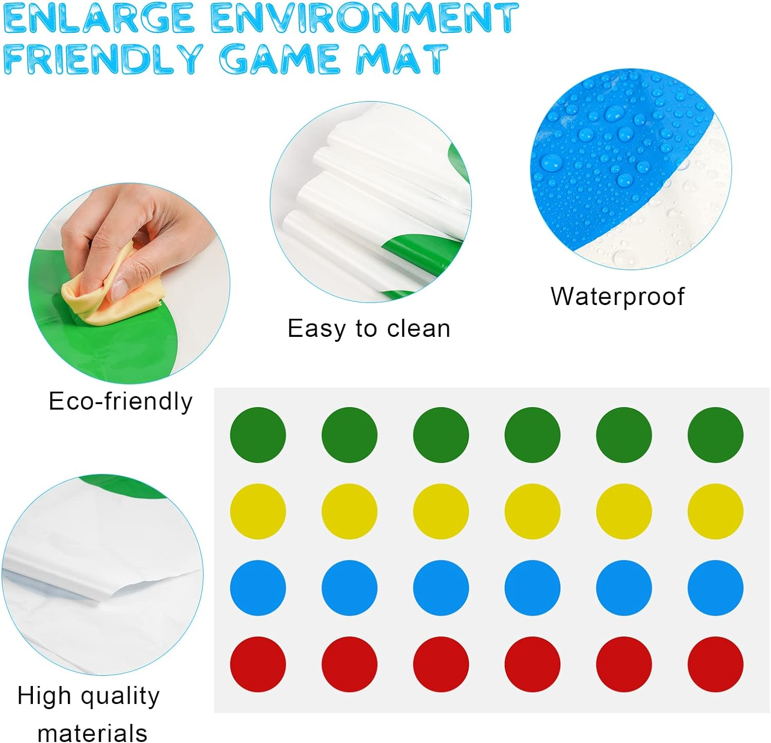 OSDUE Twisting Game for Kids Adult, Balance Floor Play Mat, Floor Mat