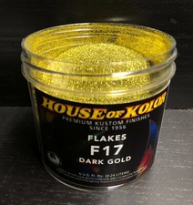 House Of Kolor Metal Flake F17 Dark Gold Dry Flake 6 Oz