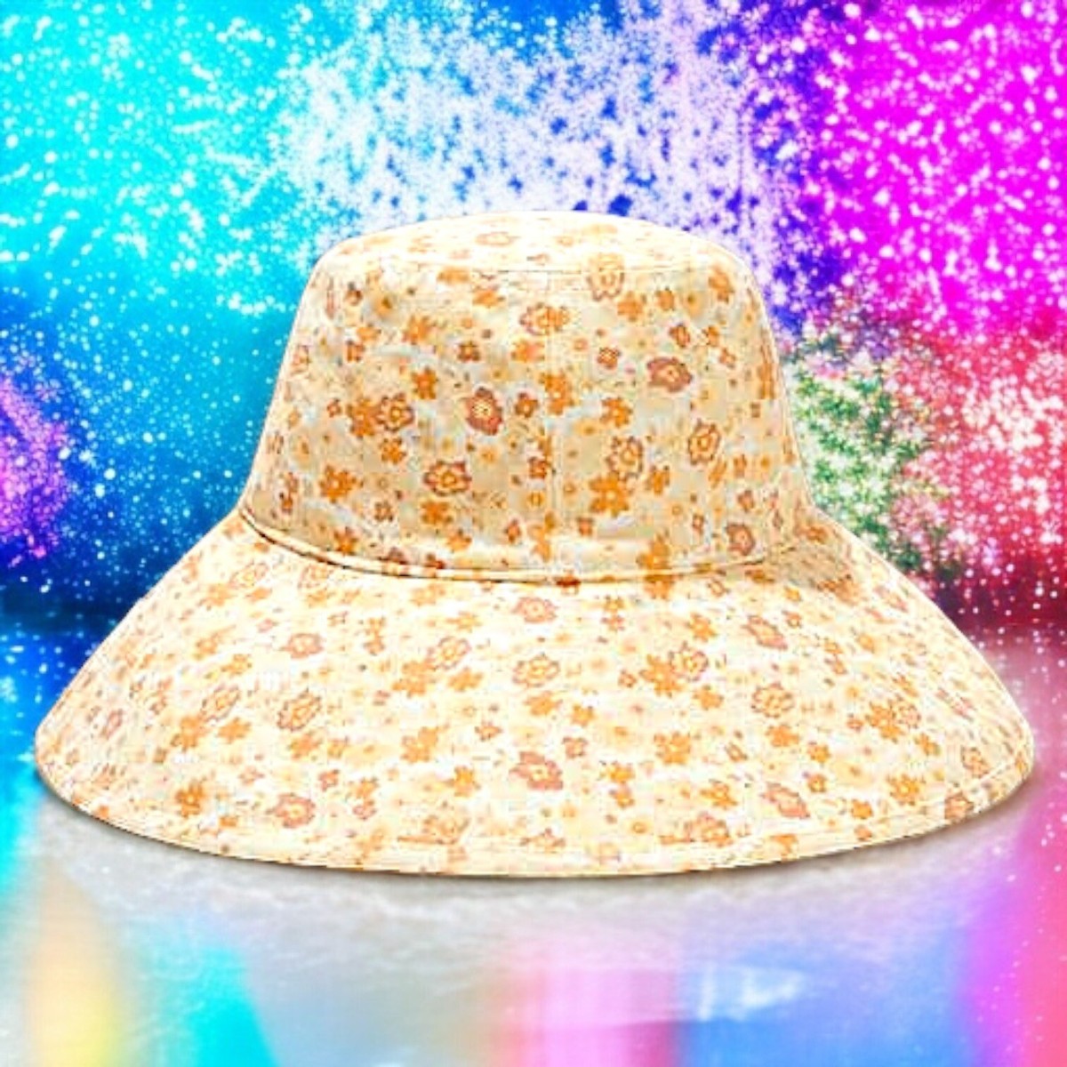 Lack of Color Holiday Bucket Hat in Peach Bloom - S/M NWT 