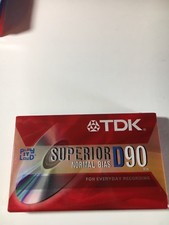 TDK SUPERIOR D90 NORMAL Bias Blank Cassette Tapes Brand New Sealed