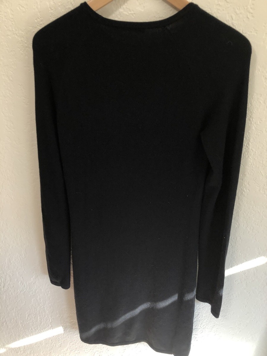 T by Alexander Wang black dress long sleeve knit wool silk blend Size M | eBay T by Alexander Wang black dress long sleeve knit wool silk blend Size M | eBay