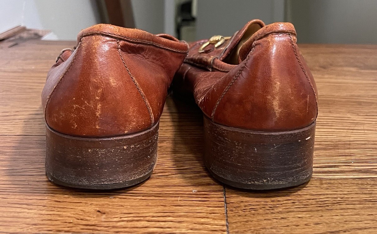 Mens Ferragamo Hazelnut Brown Leather Slip On Loafer Dress  display picture 1