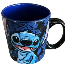 Disney Lilo and Stitch Collectible 20 Oz Large Ceramic Coffee Mug Cup Blue