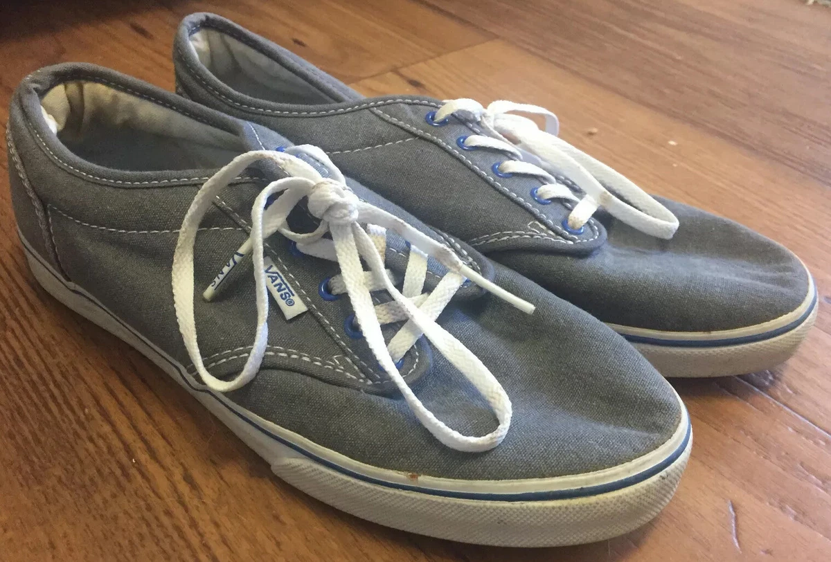 Womens VANS ATWOOD LOW Castlerock Canvas Trainers VN 0NJO5RO Gray