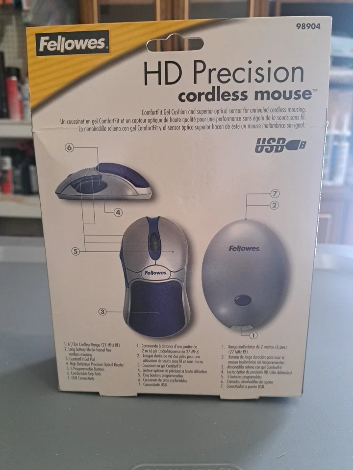 Fellowes 98904 Wireless Optical Mouse - Image 2 of 4