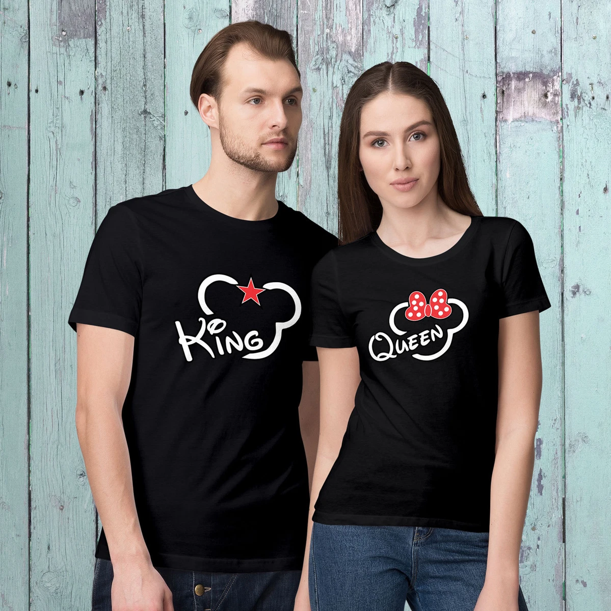 Camisetas King and Queen Divertidas camisetas para parejas para