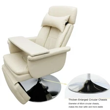 Openbox White Air Pressure Facial Bed Spa Table Salon Chair Office 360° Rotating