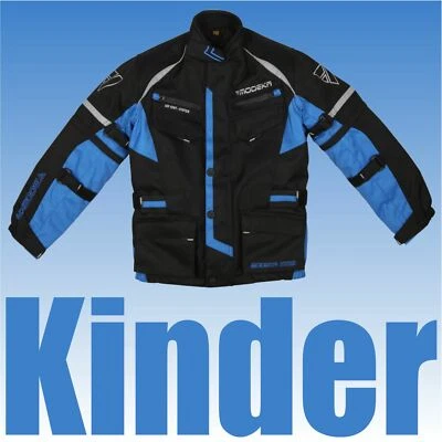 -21% MODEKA Kindermotorradjacke TOUREX II KIDS 8225140 blau Kinderjacke UVP94,90