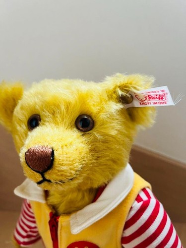 Steiff McDonald's Teddy Bear Plush White Tag Limited Edition Multicolor Used - Picture 6 of 7