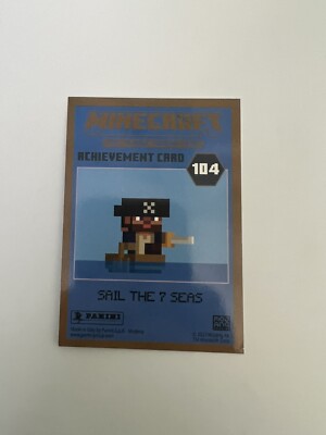panini minecraft time to mine trading cards - 104 sail the 7 seas