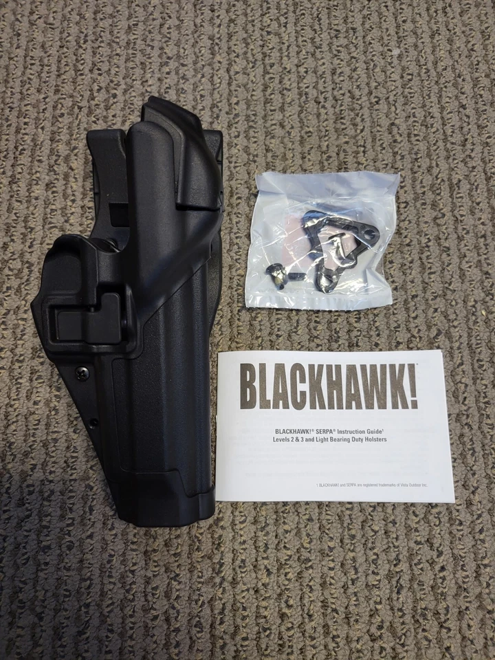 NUEVA FUNDA BLACKHAWK L3 SERPA DUTY PARA BERETTA 92 96 M9 M9A1 NEGRA - Mano derecha Foto 3 de 4