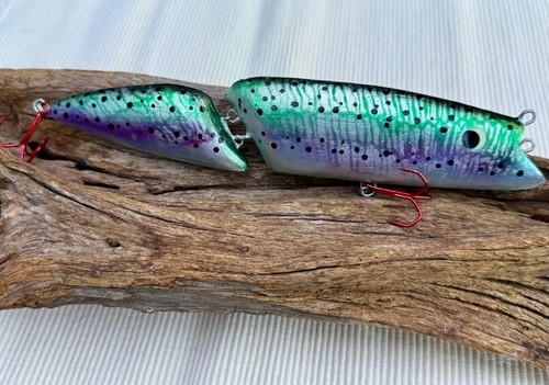 Handgefertigter Wobbler 2 tlg. ohne Schaufel - Original Peter Biedron - 21cm !!! - Bild 6 von 15