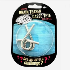 Brain Teaser, Metal, for ages 6+