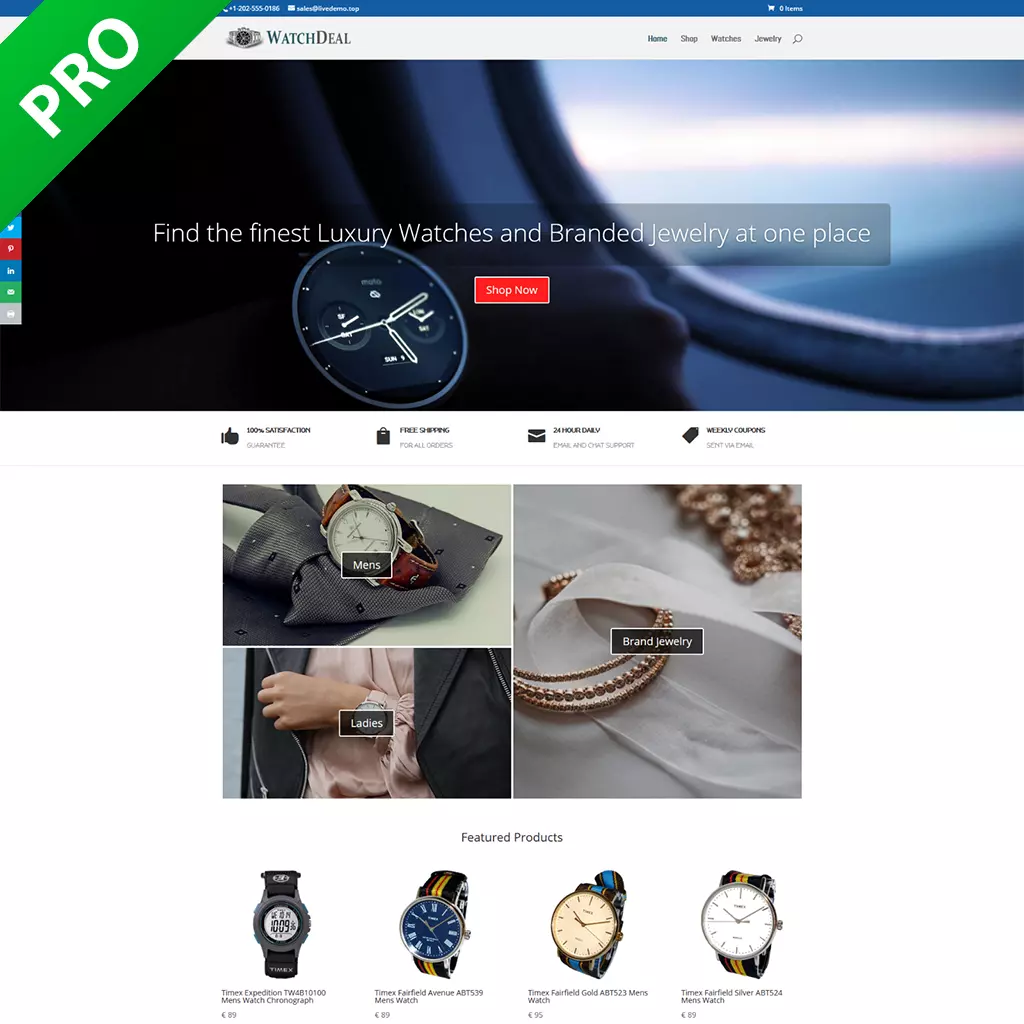 Professional Watch Dropshipping Store Dropship Turnkey Business