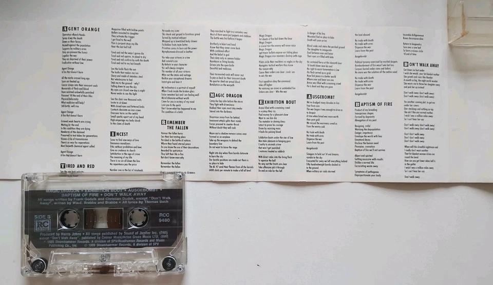 Sodom - Agent Orange 1989 Steamhammer RCC 9480 Thrash Death Metal Foto 4 de 4