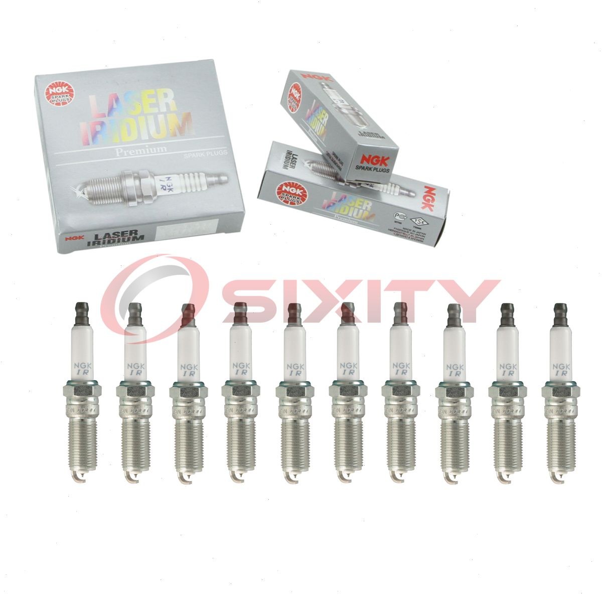 10 pc NGK 90117 ILTR6E11 Laser Iridium Spark Plugs for ITV20TT HR8NPP302 yy