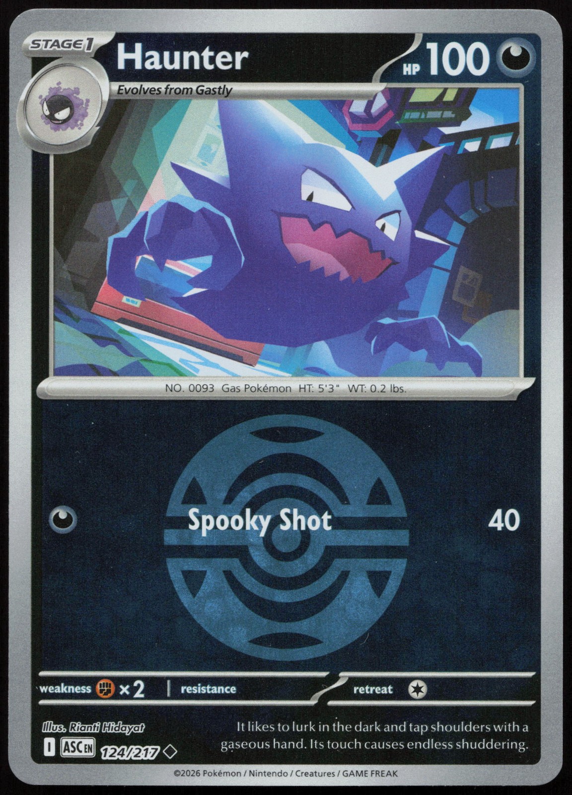 Haunter (Dusk Ball) Uncommon ME: Ascended Heroes 124/217 LP