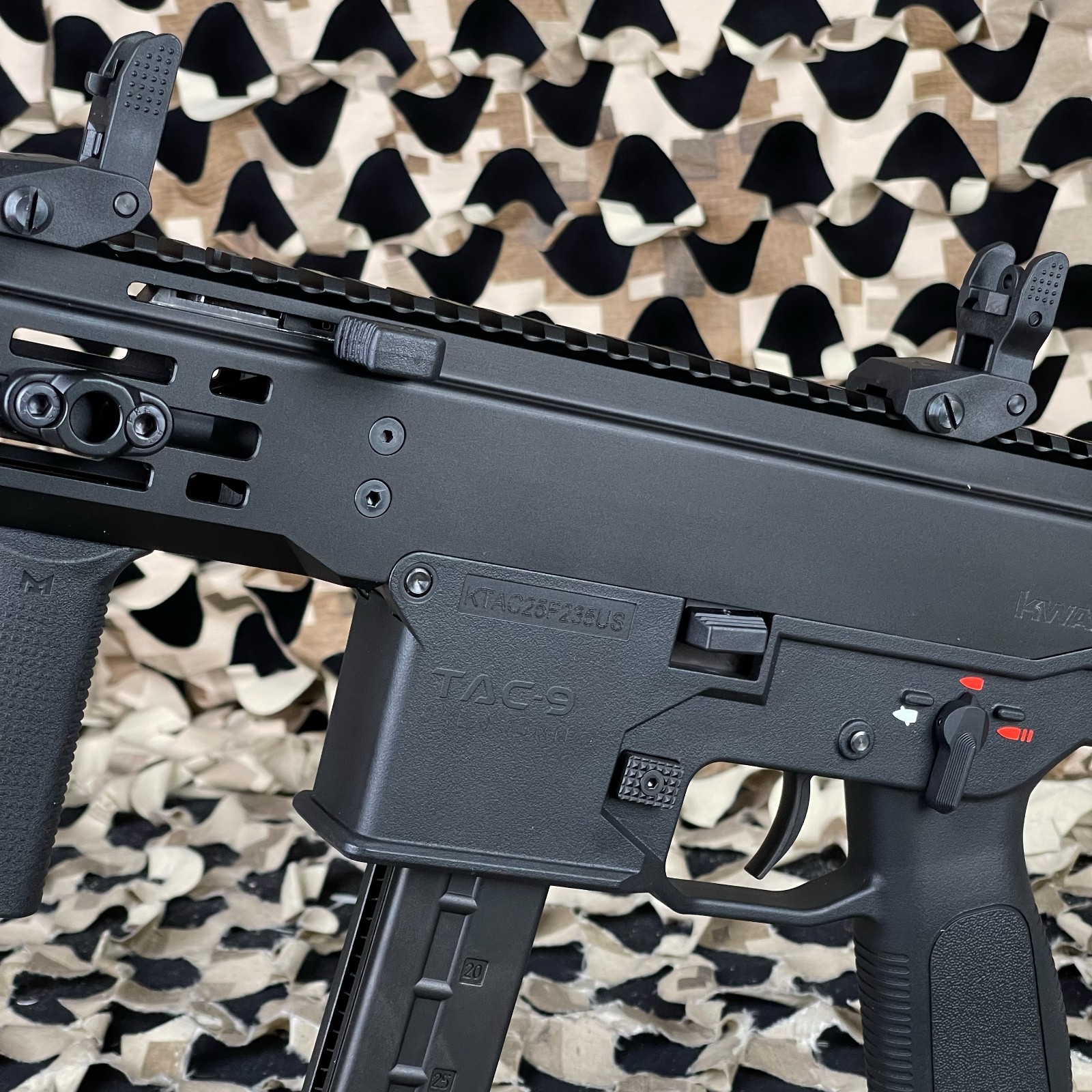 NEW KWA TAC-9 Gas Blowback Airsoft SMG - Black (102-00920)