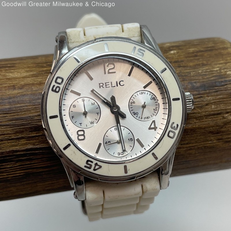 Women's Relic Silver Tone Stainless-Steel Watch, 55.4g