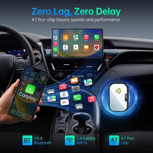 Wireless CarPlay Adapter for Apple iPhone Converts Factory Wired CarPlay to W... - 第 5/9 張圖片