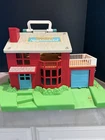 Vntg 1989 Fisher Price Vintage Deluxe Little People Neighborhood & Accessories