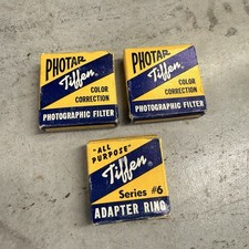 Vintage Tiffen Photar Filters  Adapter Ring in Original Boxes
