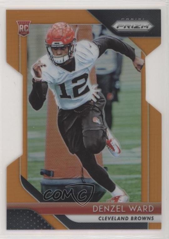 2018 Panini Prizm Rookie Orange Prizm 130/249 Denzel Ward #241 Rookie RC 7zf