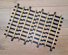 New Bright Holiday Express 4 STRAIGHT TRACKS 380 Series POLISHED track four