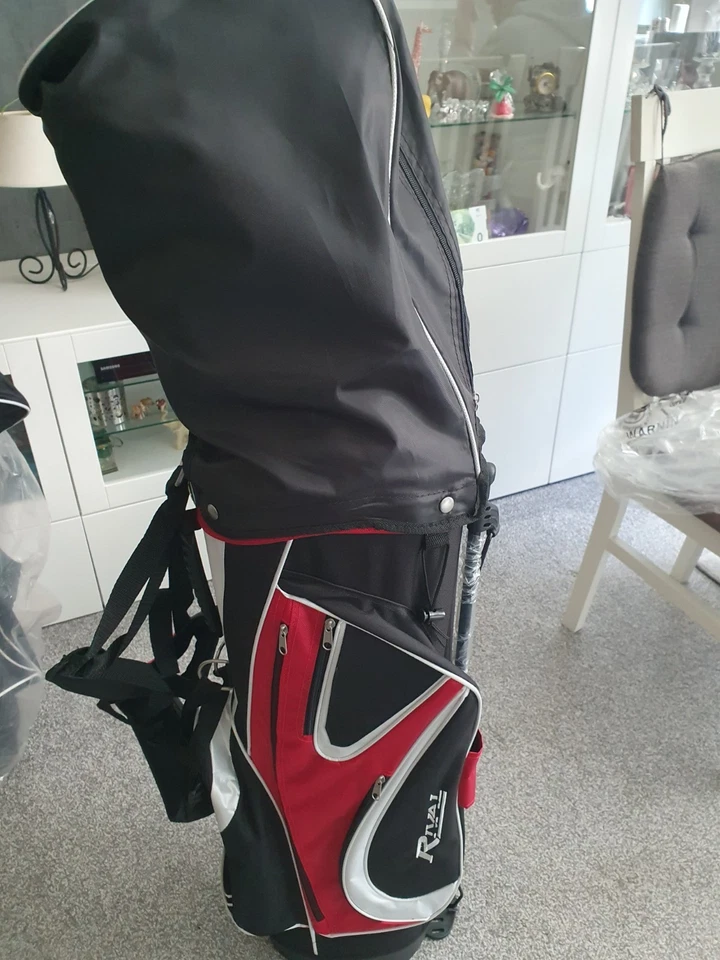 Rival Golfbag Mit 9 Schlägern, Standbag und Tragegurt  Flex R Neu 