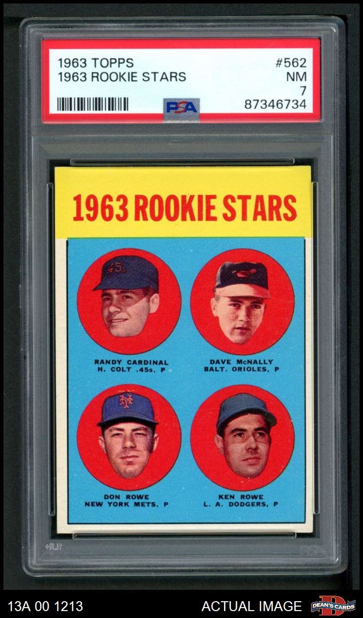 1963 Topps #562 Dave McNally Rookie Stars PSA 7 - NM