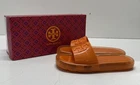 Tory Burch Orange Solid Slide Sandals Slides Women 6B