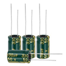 50Pcs Electrolytic Capacitor 330UF 50V with Aluminum Radial Leads 10 x 17mm