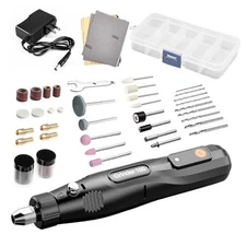 Mini Rotary Tool Kit Corded Rotary Tool with 46 Accessories, 5-Speed 12V