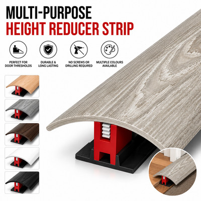 Neue Qualität 38mm Laminat Tür Schwellenleiste Mehrzweck jede Bodenart 90cm