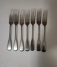  Oneida Deluxe Independence 3 Tine Dinner Forks Stainless Flatware   8  Lot