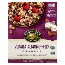 Organic Vanilla Almond + Flax Granola Cereal, 11.5 oz (325 g)