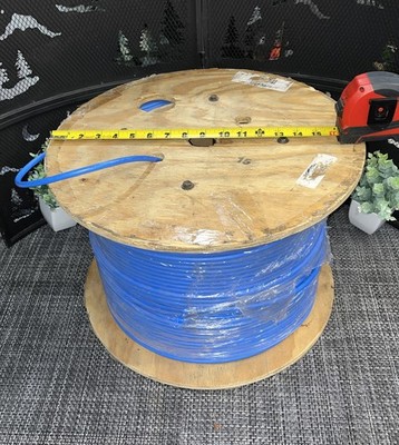 1000  CAT6A Blue Ethernet Network Cable CMP Wire 500MHz Comtran Com-Link 1000Ft