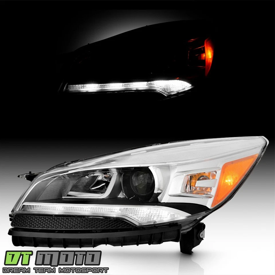 For 2013-2016 Ford Escape HID/Xenon LED DRL Projector Headlight Dirver Side - Image 2 of 4