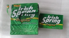 USA Irish Spring Original Deodorant Soap Lot of 4 Bath Size Bars 4.5 oz Vintage