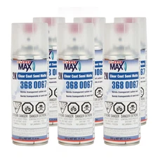 SprayMax 3680067 2K Semi-Matte Semi-Gloss Clear Coat 400 ml (6 Pack)