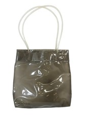 Calvin Klein Tote Bag Beige Vinile con Mini Pouch Logo Borsa a mano da...