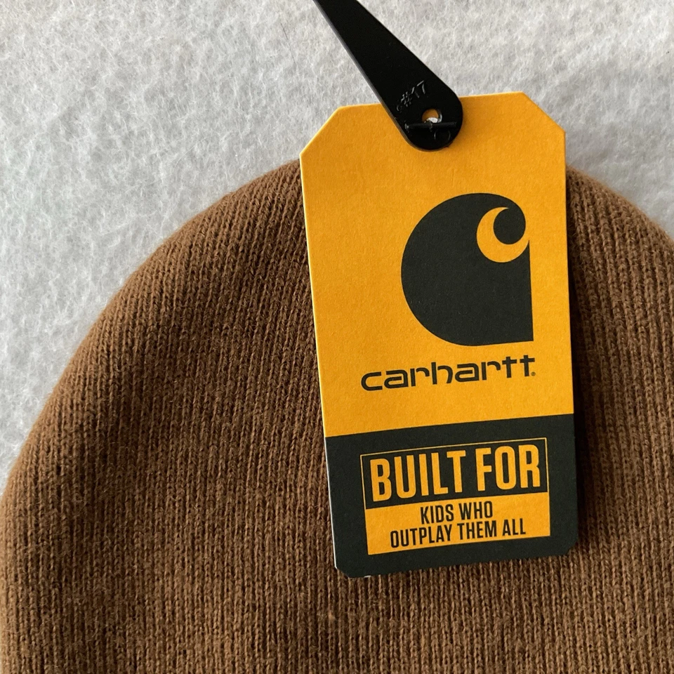 Carhartt Niño Acrílico Reloj Tejido Puños Sombrero Gorro - Marrón Foto 4 de 4