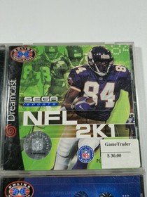 Sega Dreamcast Sports Lot of 4 NBA 2K2 NHL 2K2 NFL 2K1 